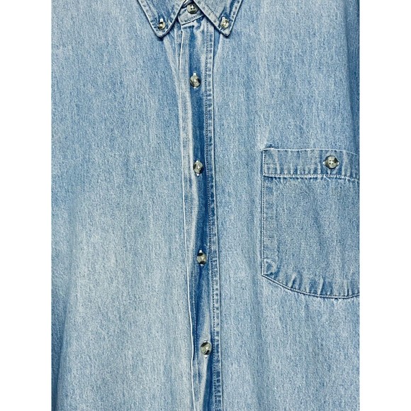 Vintage Embossed Eagle Authentic Prime Union Wear XXL U.S.A. Denim Shirt Jacket - Picture 9 of 11